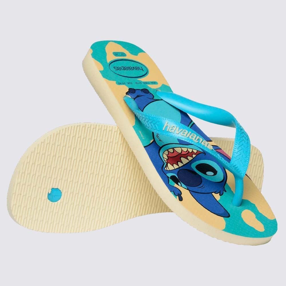 Chinelo Havaianas Infantil Stitch Top Disney Clássicos