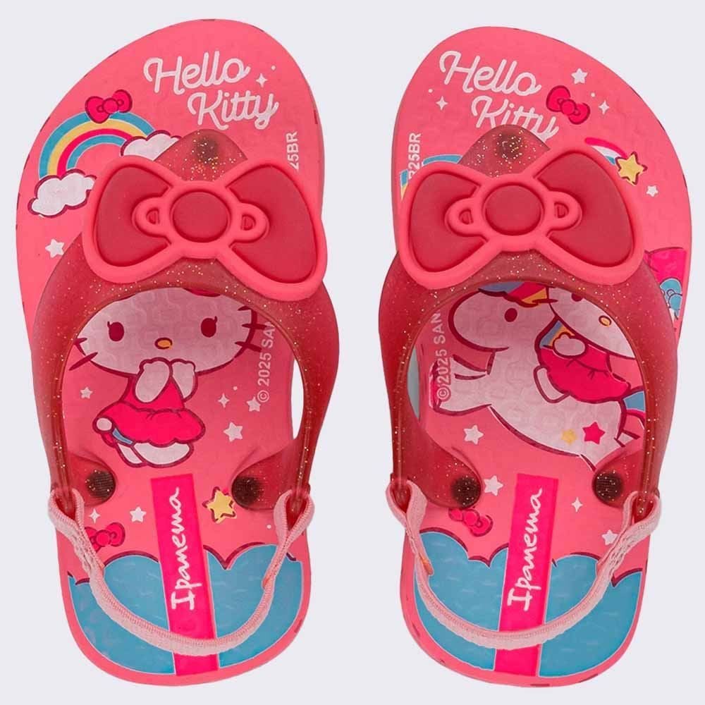 Chinelo Ipanema Bebê Hello Kitty Funny