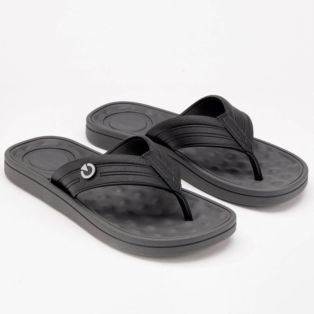 Chinelo Masculino Alabama Cartago - PRETO/PRETO 39