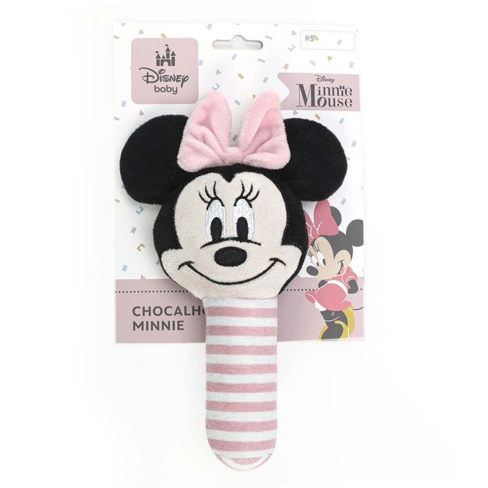 Chocalho Infantil Reto Disney - Minnie