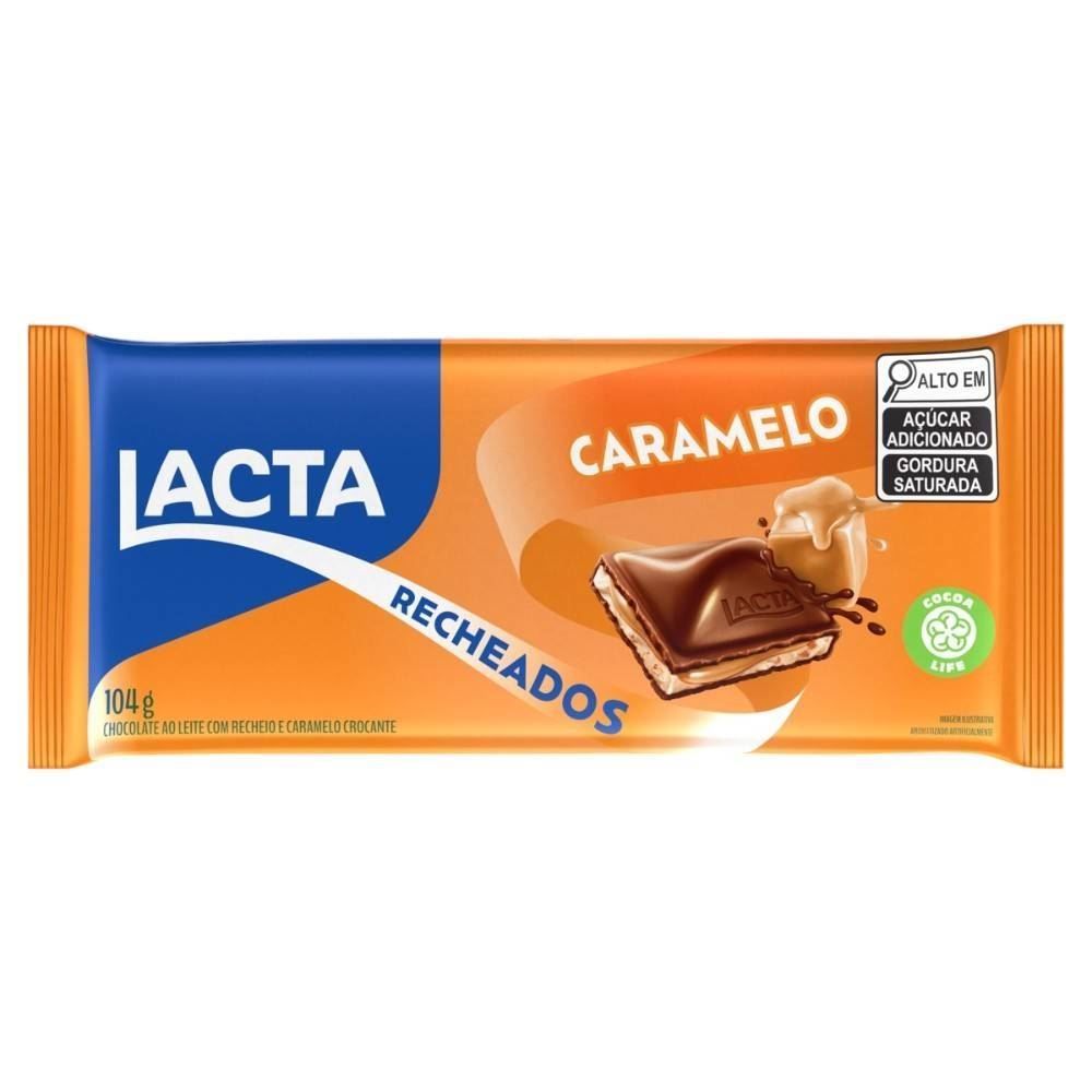 Chocolate Ao Leite Recheado De Caramelo - 104g