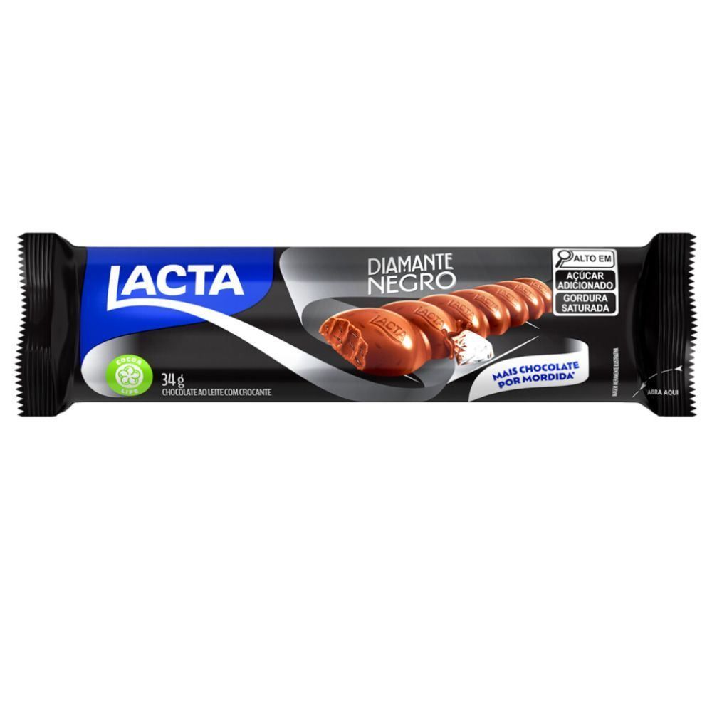 Chocolate Diamante Negro Lacta - 34g