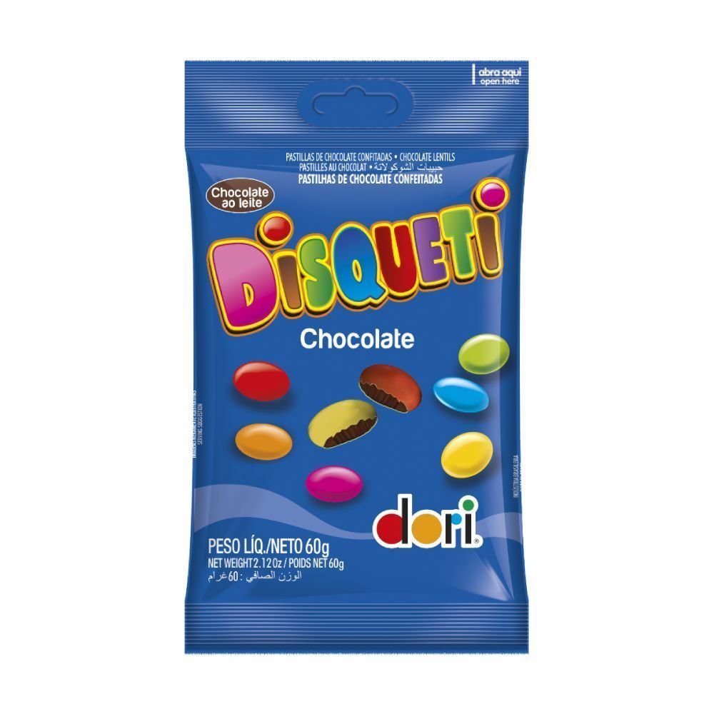Chocolate Disqueti Ao Leite Dori - 60g