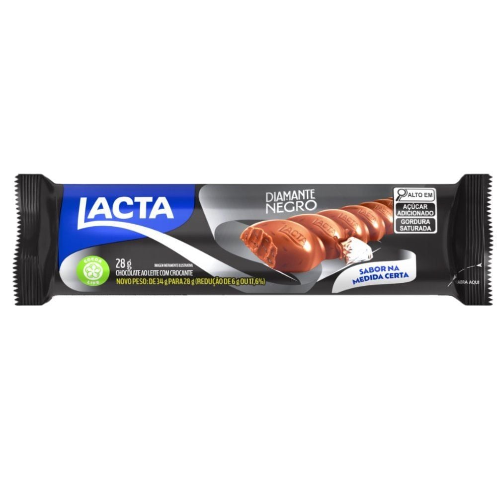 Chocolate Lacta Diamante Negro - 28g