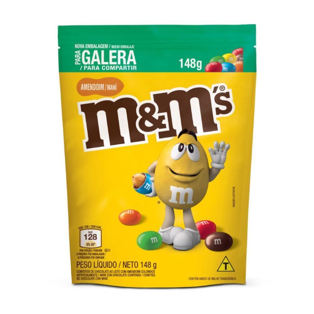 Chocolate M&M Amendoim Mars - 148 Gramas