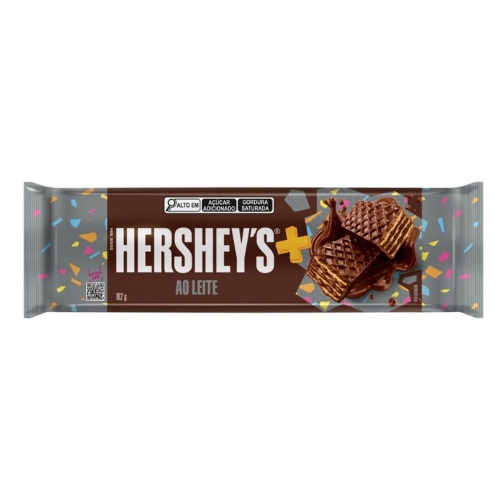 Chocolate Wafer Mais Ao Leite 102G Hershey
