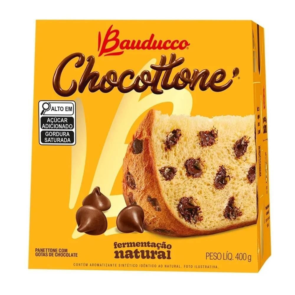 Chocottone Com Gotas De Chocolate Bauducco - 400g