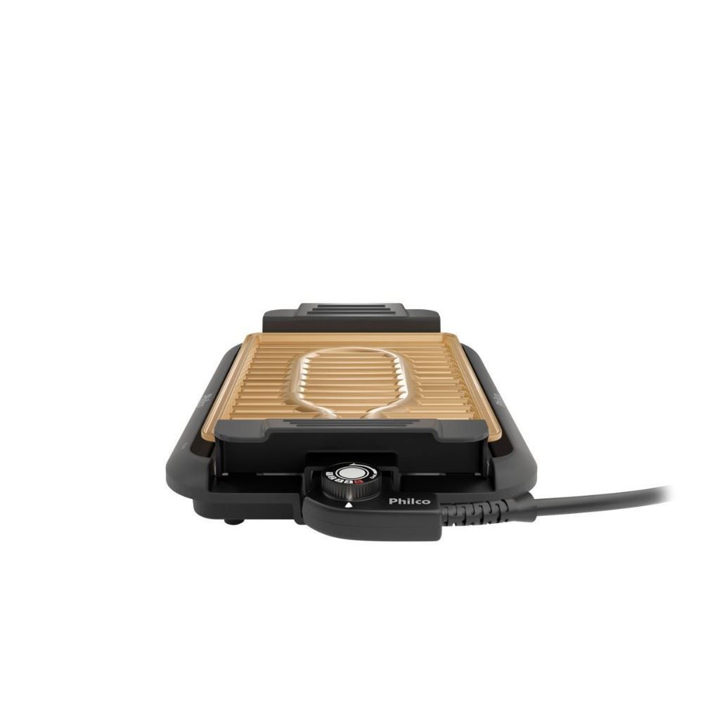 Churrasqueira Elétrica Philco 1200W Antiaderente Gold PCQ10A