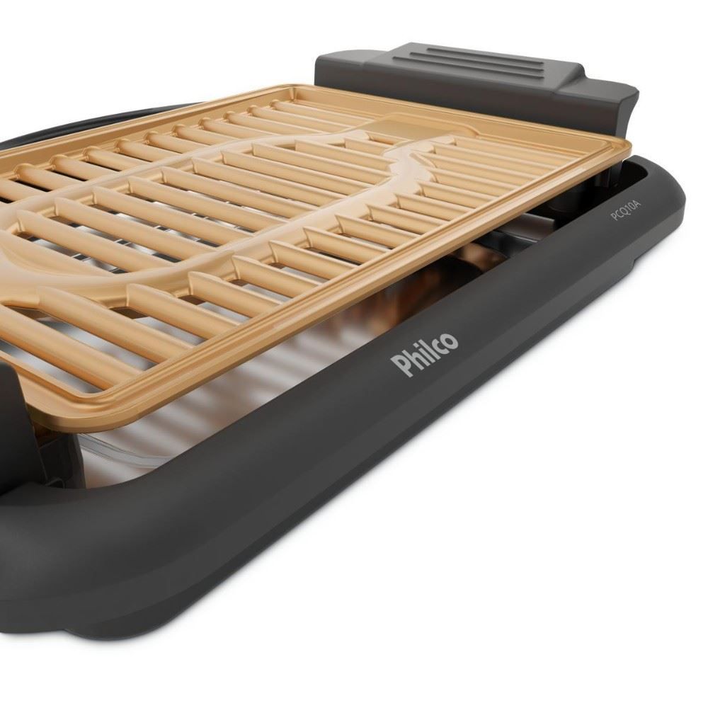 Churrasqueira Elétrica Philco 1200W Antiaderente Gold PCQ10A