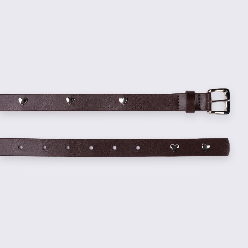 Cinto Feminino De Couro Sintético Com Corações Boby Blues