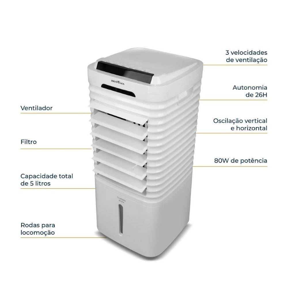 Climatizador Britânia 4 em 1 Autonomia de 26 horas BCL05A