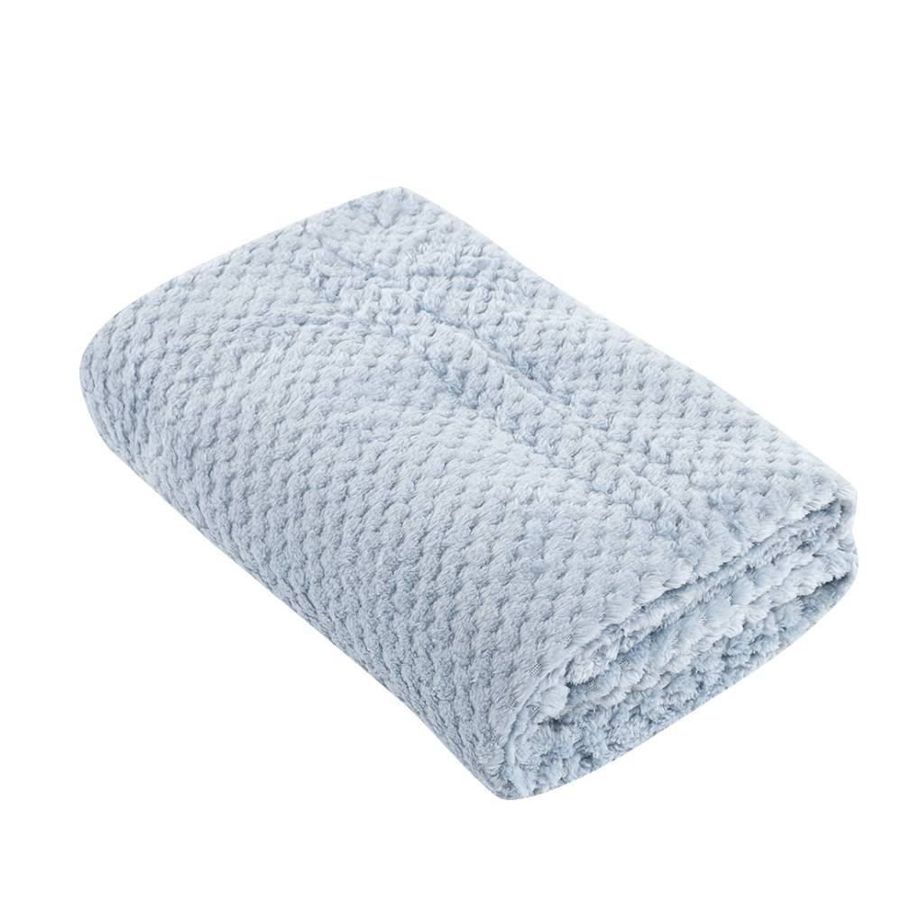 Cobertor Bebê Dobby 0,90Cm X 1,10M Havan Baby - Azul Celeste