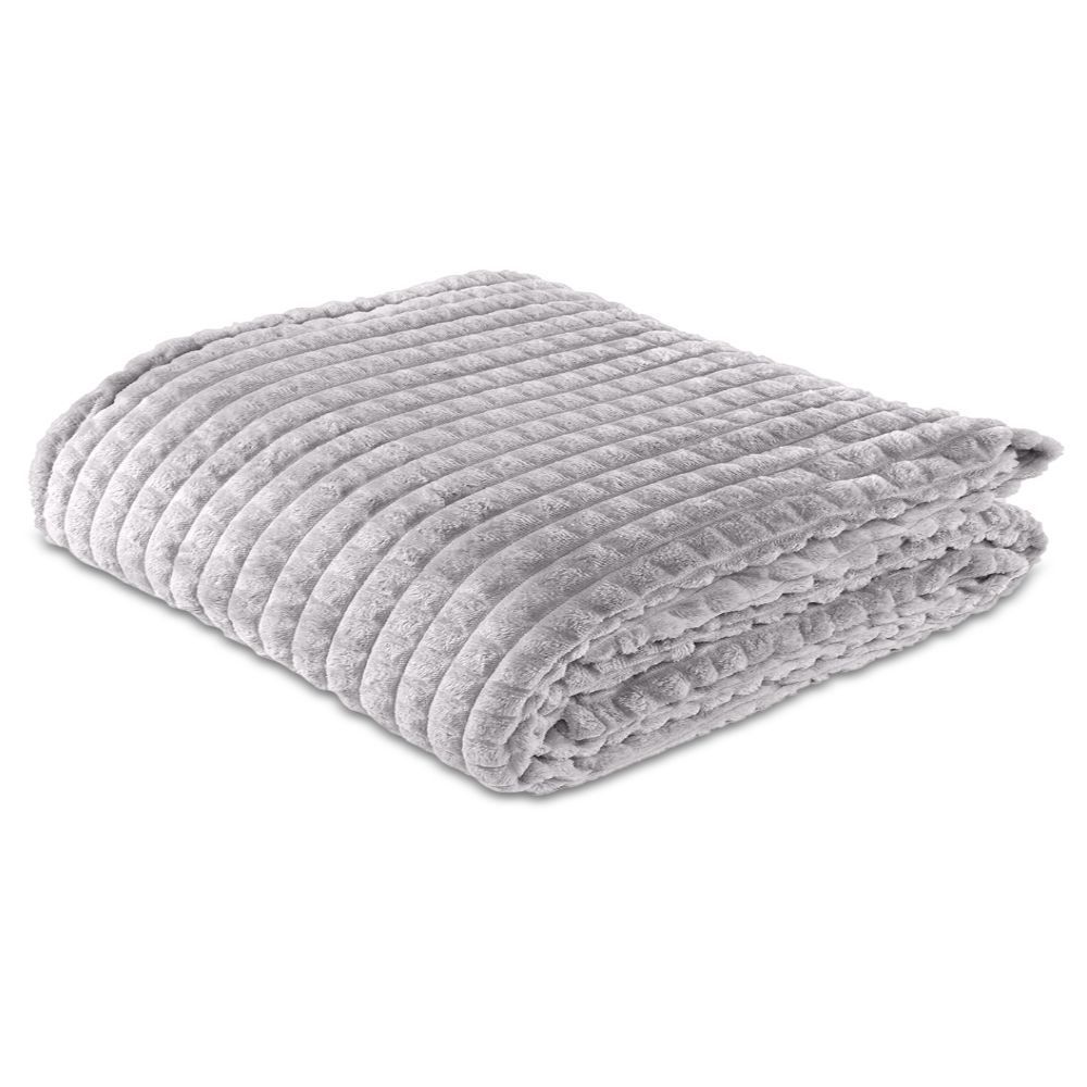 Cobertor Casal 100% Poliéster Diamond Havan Casa - Cinza Ice