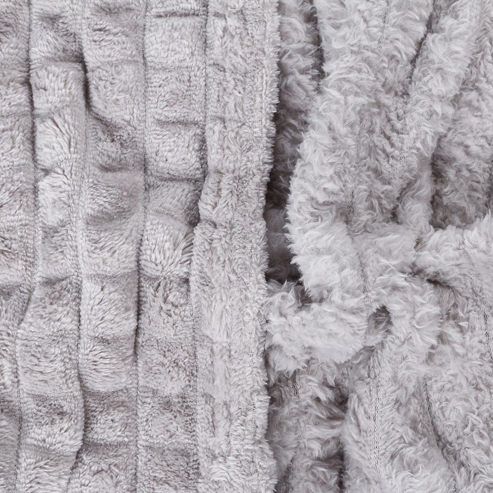 Cobertor Casal 100% Poliéster Diamond Havan Casa - Cinza Ice