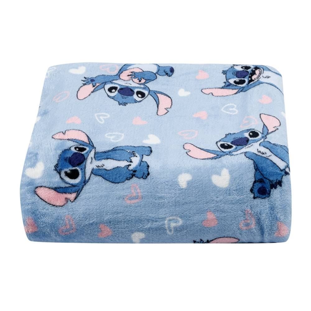 Cobertor Casal 100% Poliéster Disney - Stitch Corações 