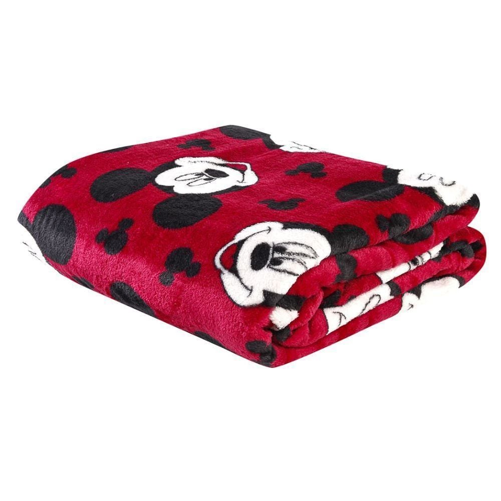 Cobertor Casal 100% Poliéster Disney - Mickey Red
