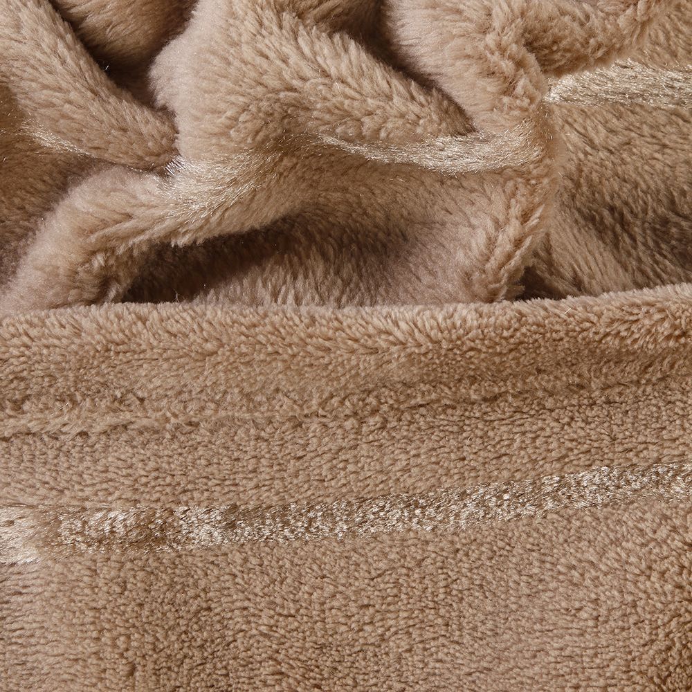 Cobertor Casal 100% Poliéster Elegance Stripe Havan Casa - Bege 