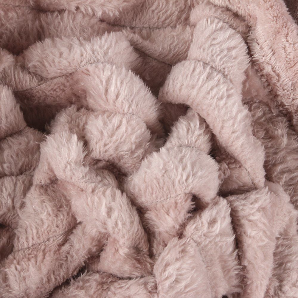 Cobertor Casal 100% Poliéster Premier Canelado Havan Casa - Rosa Pálido