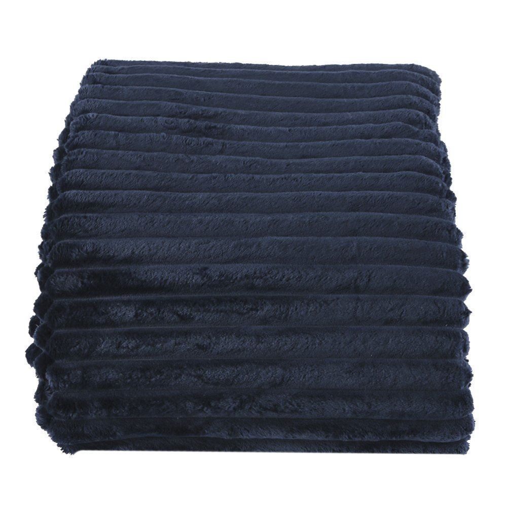 Cobertor Casal Canelado Premier Havan Casa - Azul