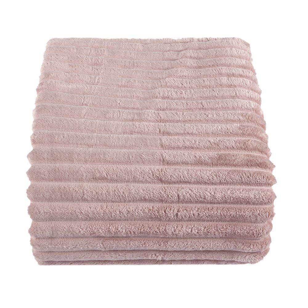 Cobertor Casal Canelado Premier Havan Casa - Rosa Claro