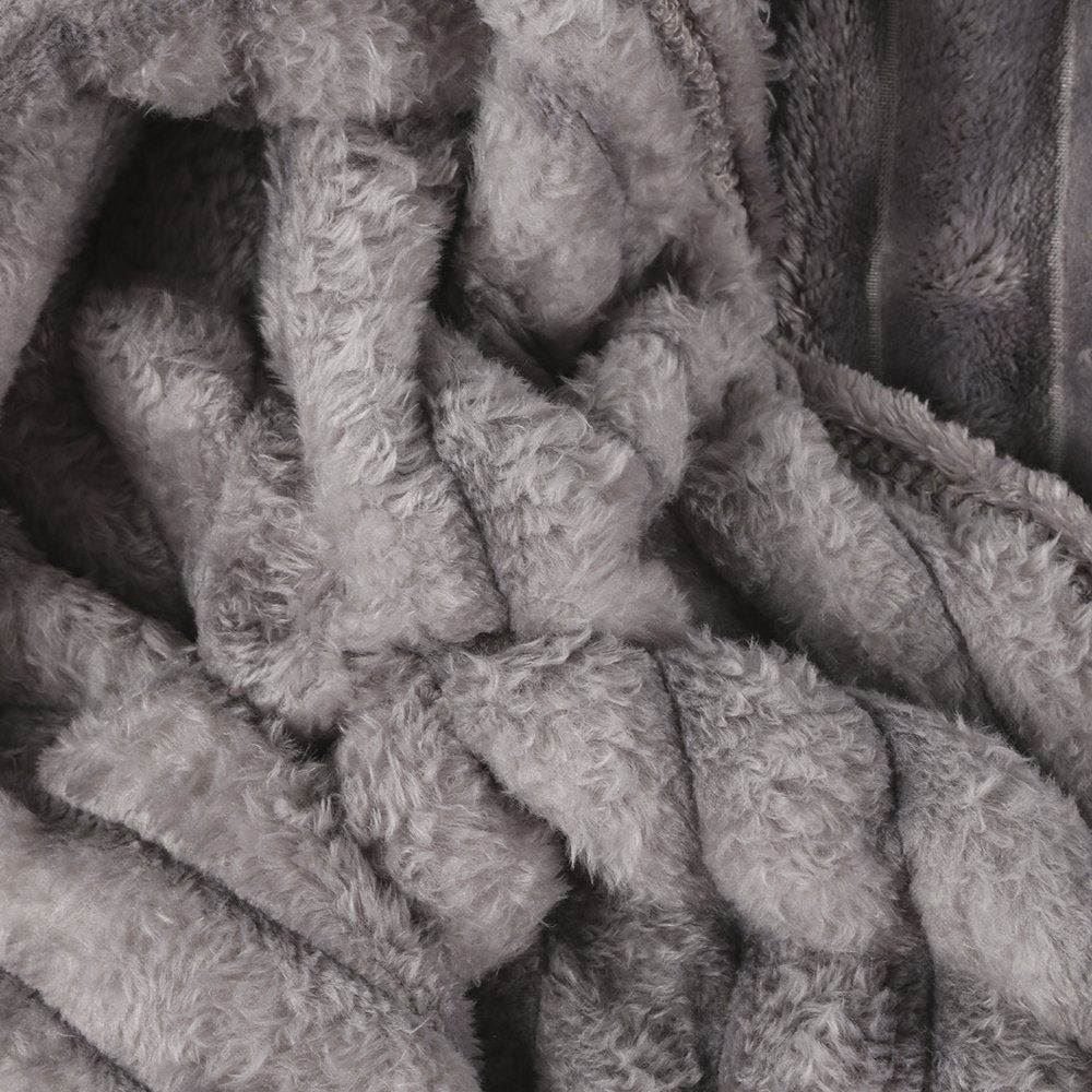 Cobertor Casal Canelado Premier Havan Casa - Cinza