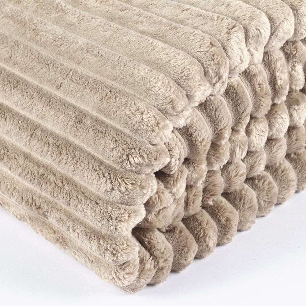 Cobertor Casal Canelado Premier Havan Casa - Bege