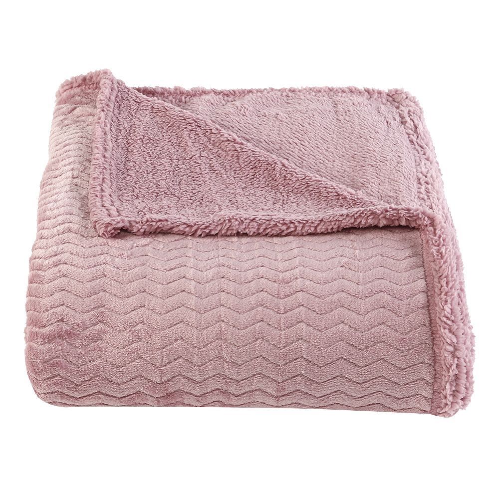 Cobertor Casal Dupla Face Aspen Sherpa Havan Casa - Rosa