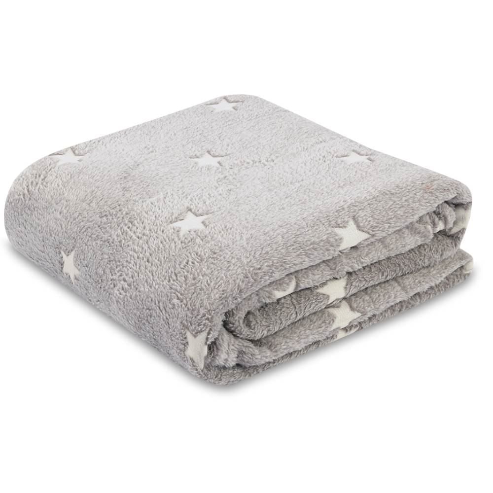 Cobertor Casal Microfibra 3D Havan Casa - Estrelas Cinza