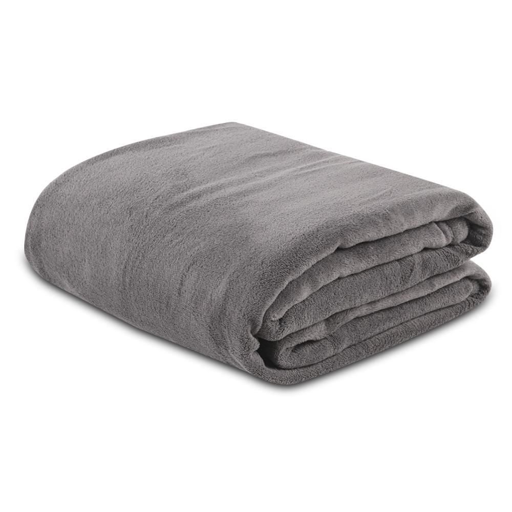Cobertor Casal Microfibra Paris Havan Casa 1 Pç - Cinza Urbano