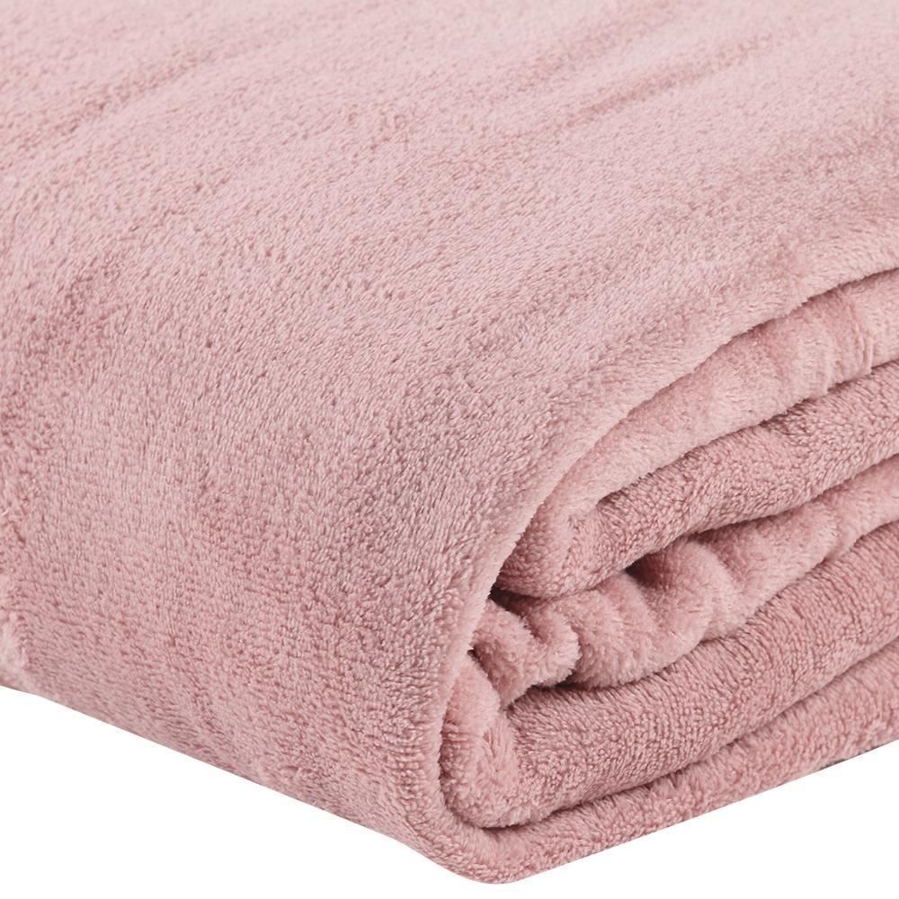Cobertor Casal Microfibra Liso Paris Havan Casa - Rose