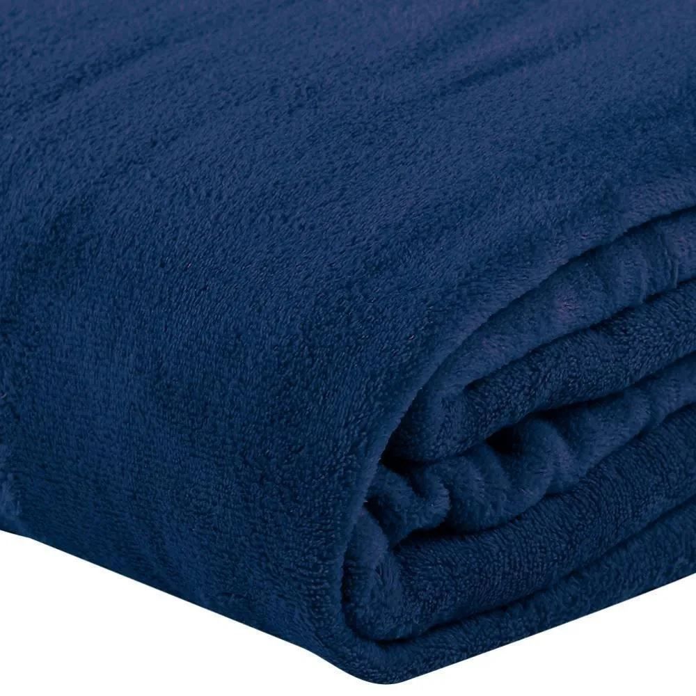 Cobertor Casal Microfibra Paris Havan Casa - Azul Midnight