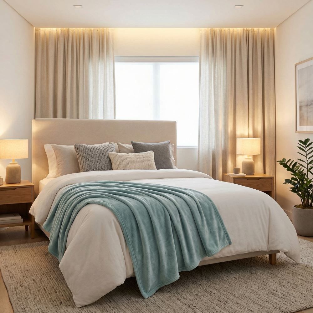 Cobertor Casal Microfibra Paris Havan Casa - Verde Capri
