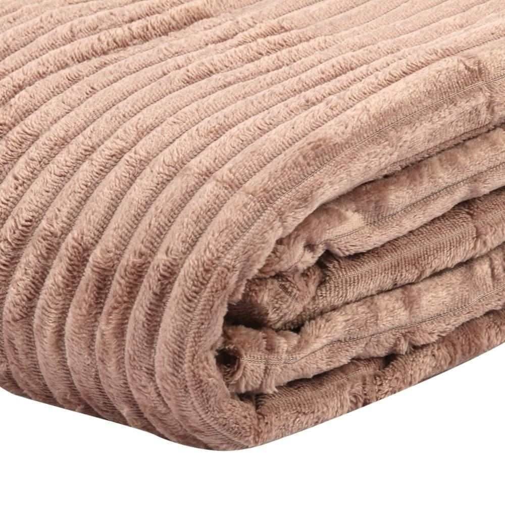 Cobertor Casal Montreal Havan Casa 100% Poliéster - Taupe