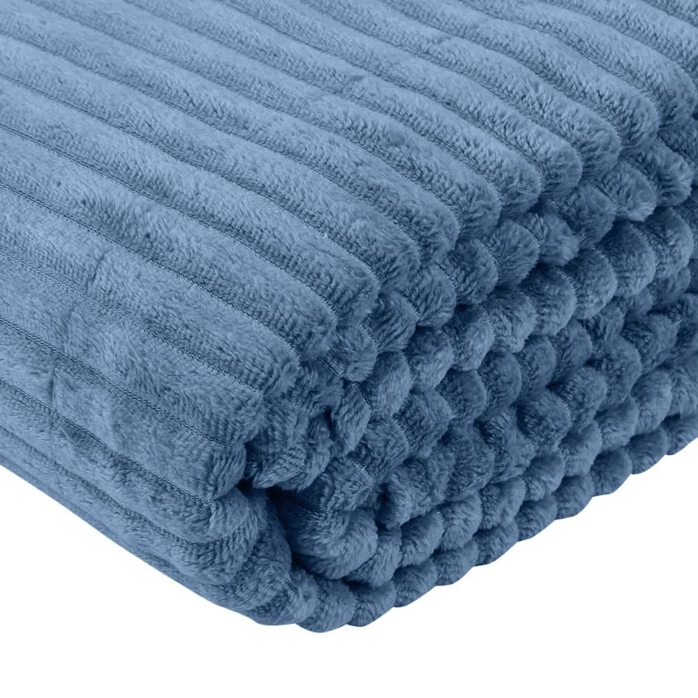 Cobertor Casal Montreal Havan Casa 100% Poliéster - Azul Jeans
