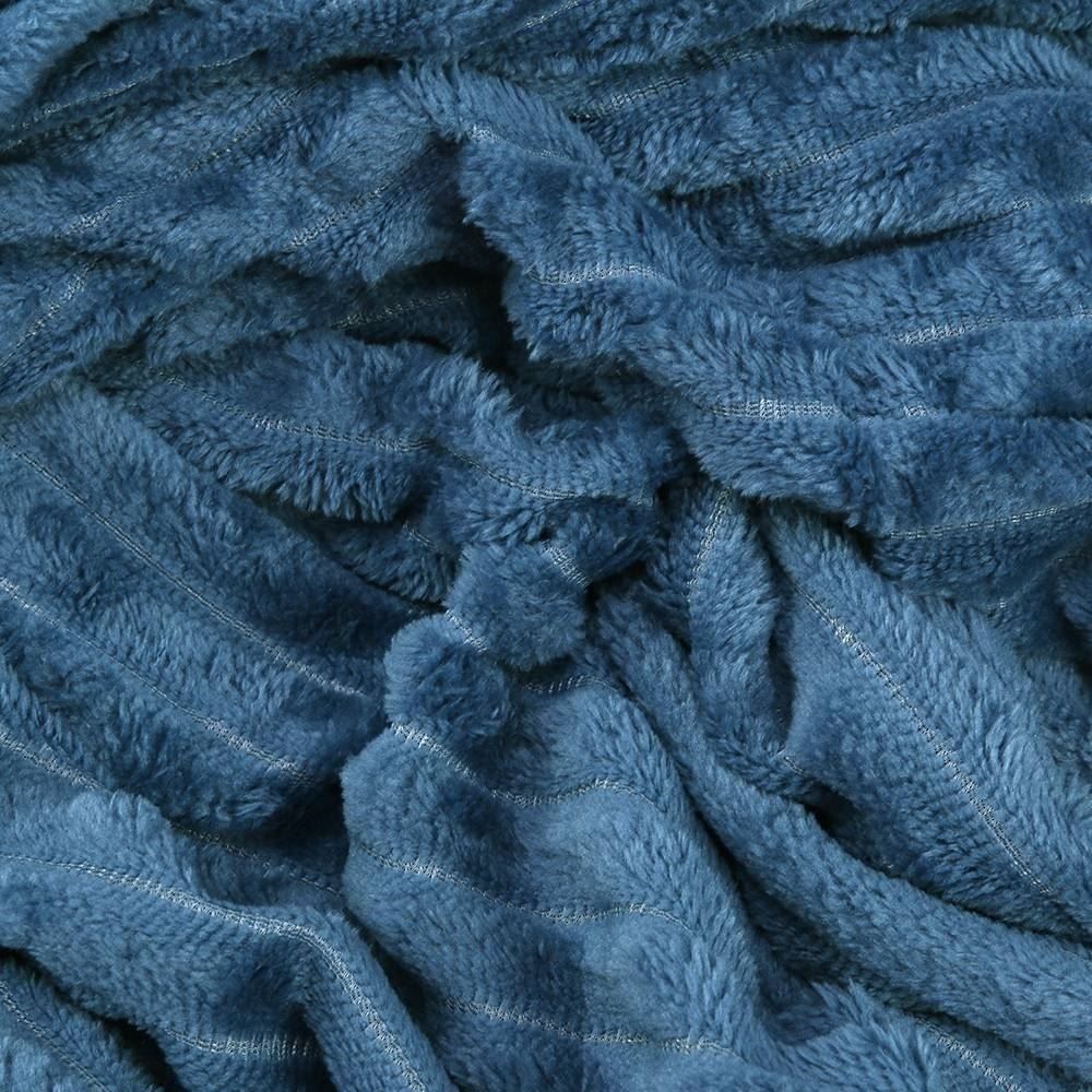 Cobertor Casal Montreal Havan Casa 100% Poliéster - Azul Jeans
