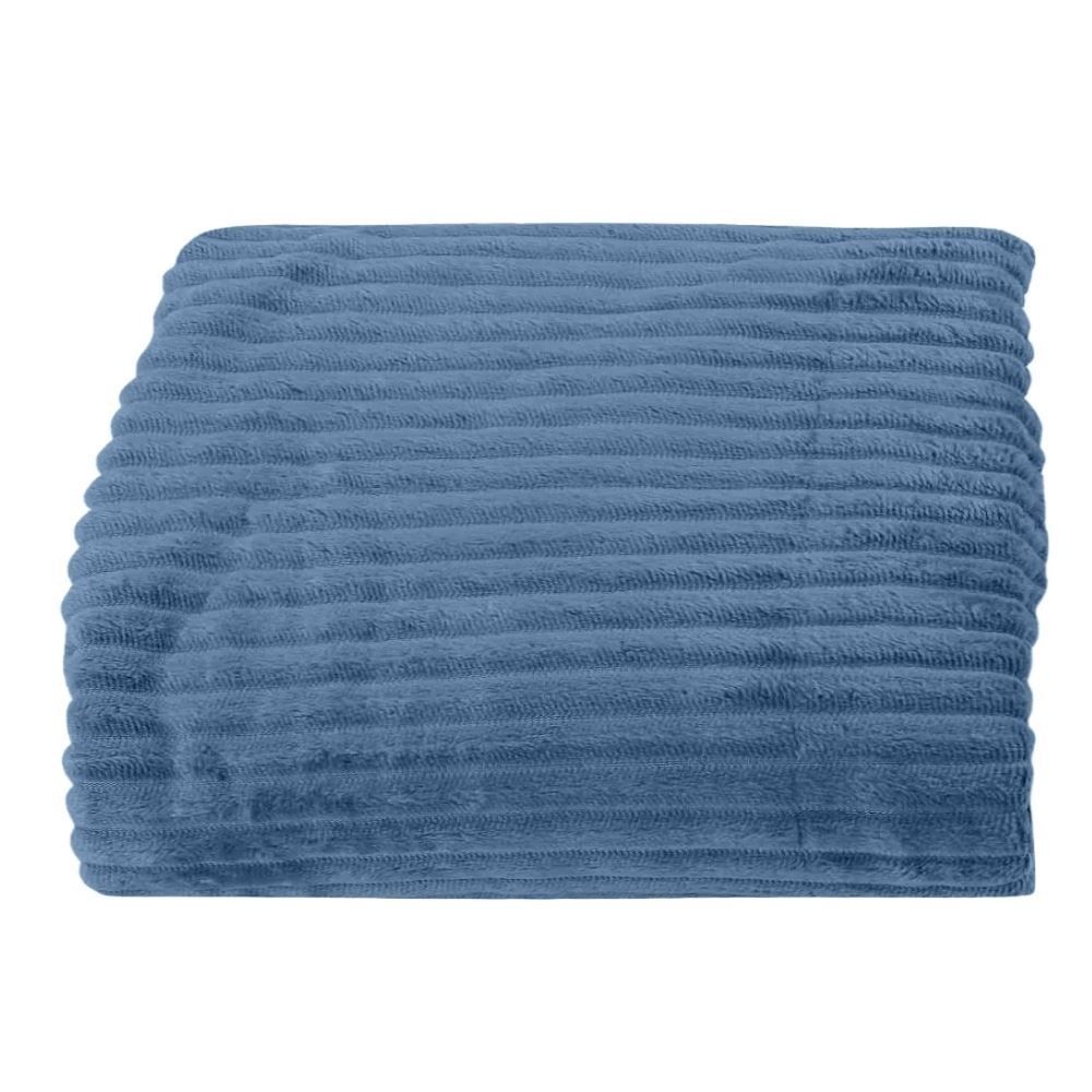 Cobertor Casal Montreal Havan Casa 100% Poliéster - Azul Jeans