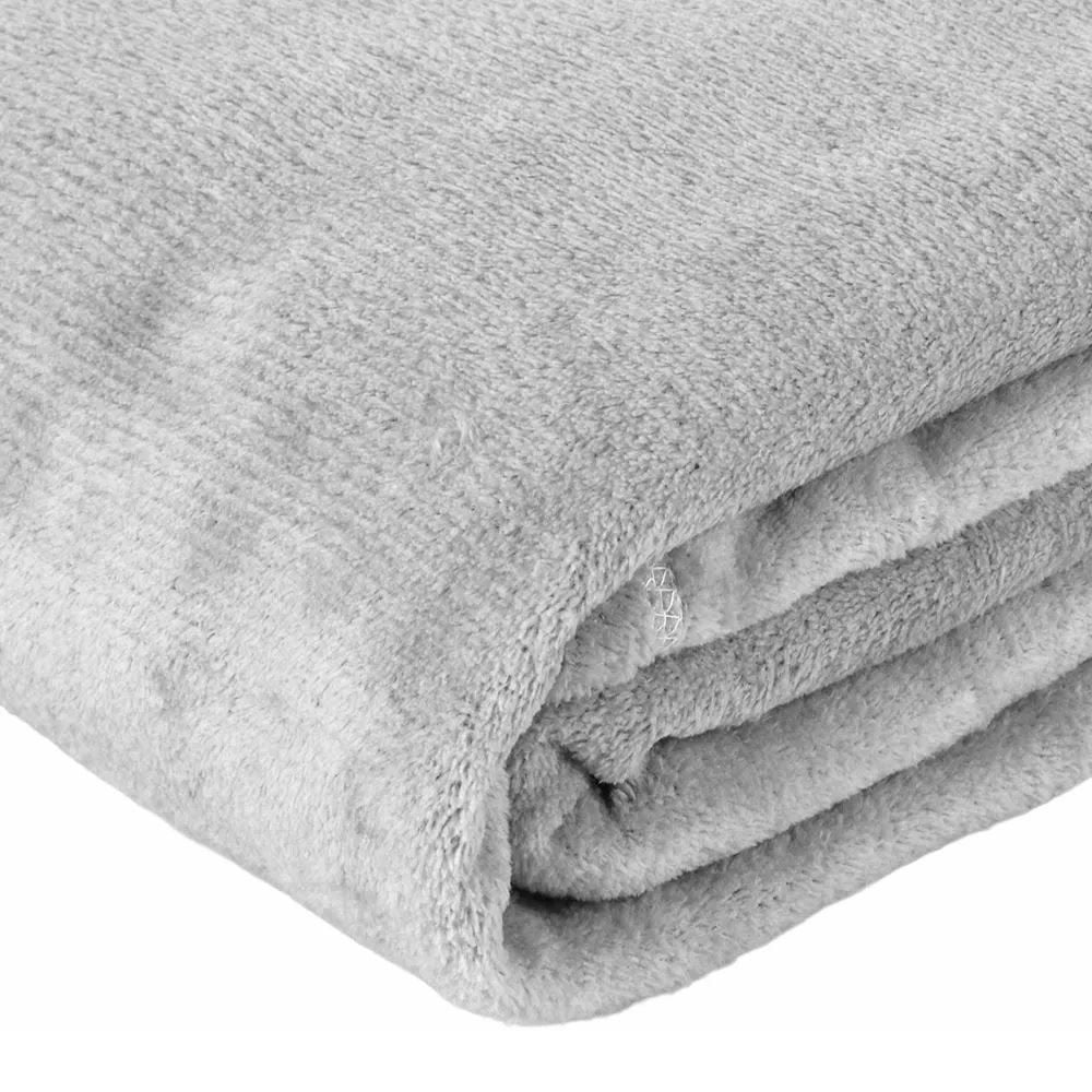 Cobertor Casal Paris Microfibra Havan Casa - Cinza Ice