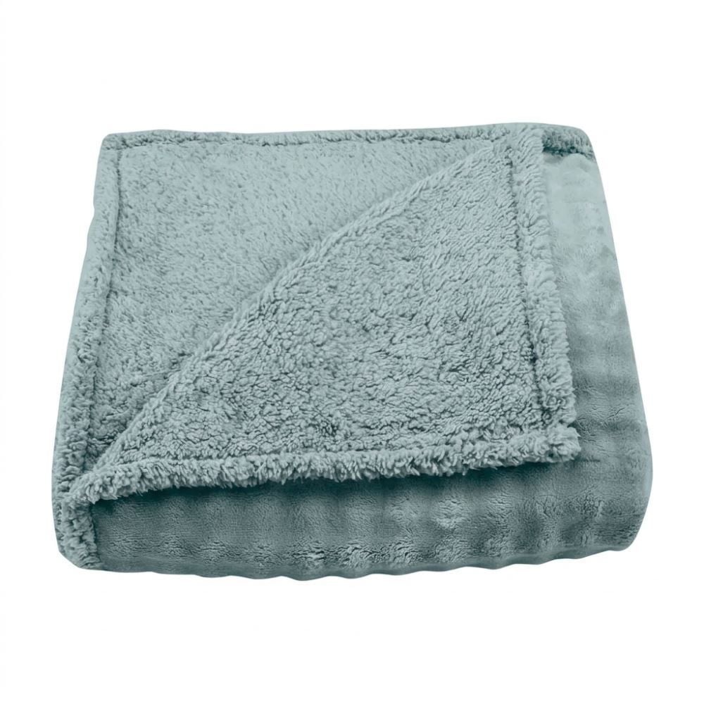 Cobertor Casal Requinte Sherpa Color Havan Casa - Verde Capri