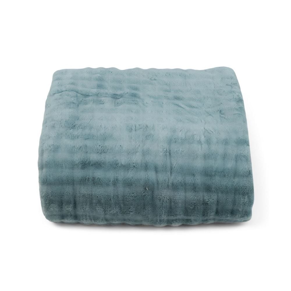 Cobertor Casal Requinte Sherpa Color Havan Casa - Verde Capri
