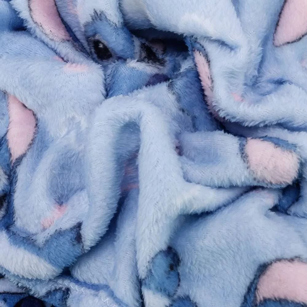 Cobertor Infantil 100% Poliéster Estampado Disney - Stitch Corações