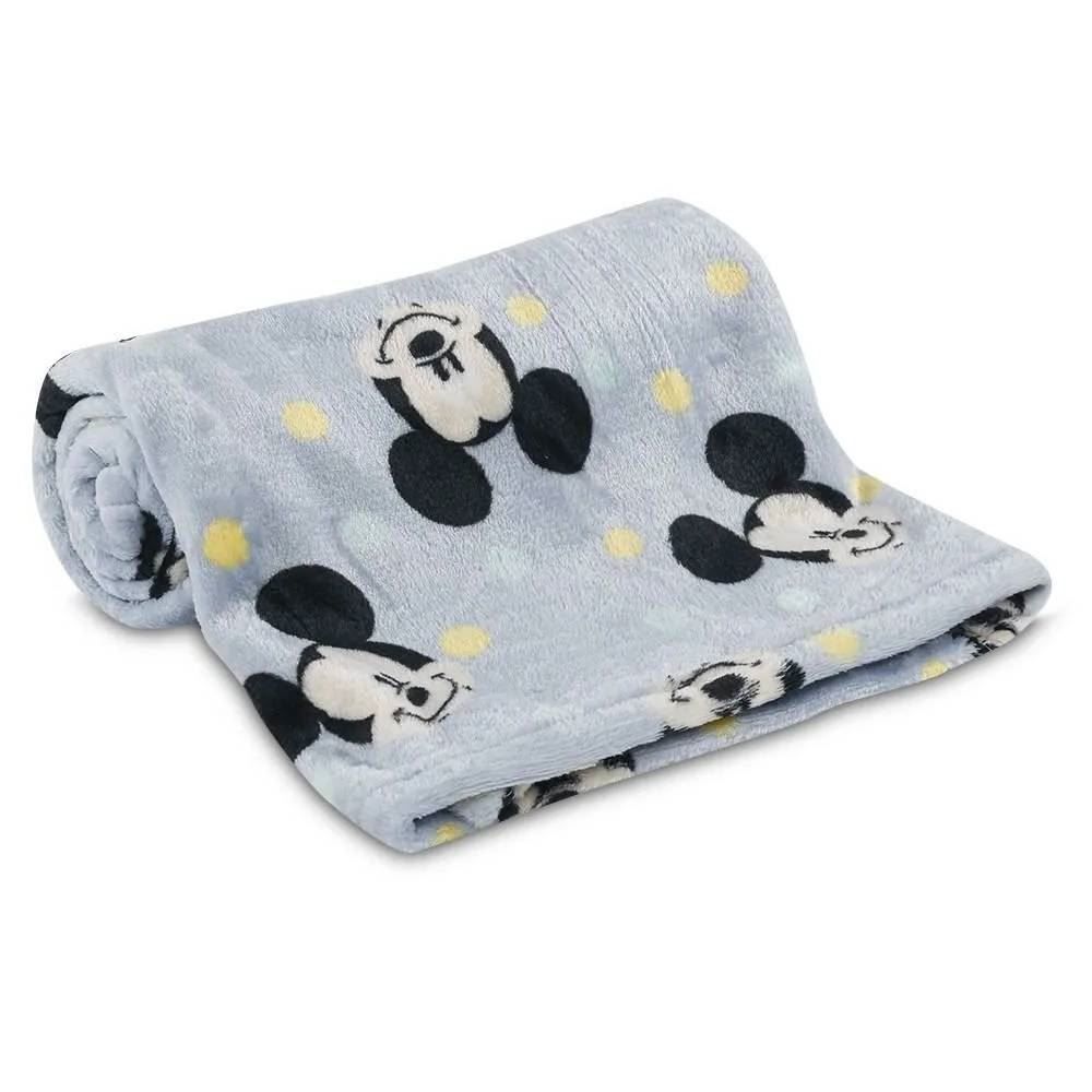 Cobertor Infantil Bebê 100% Poliéster Disney - Azul Escuro