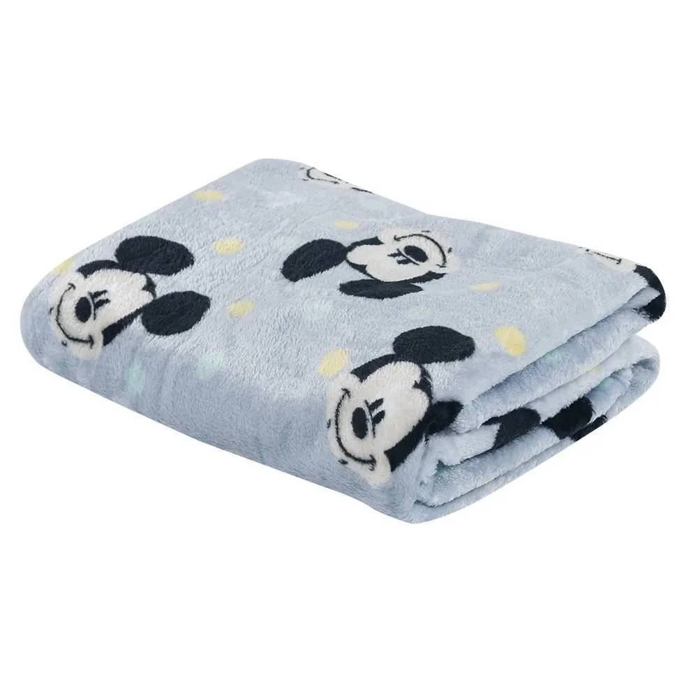 Cobertor Infantil Bebê 100% Poliéster Disney - Azul Escuro