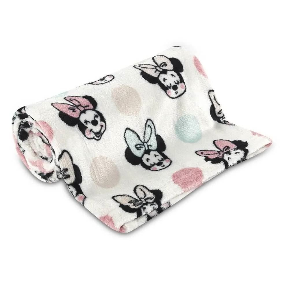 Cobertor Infantil Bebê 100% Poliéster Disney - Rosa Claro
