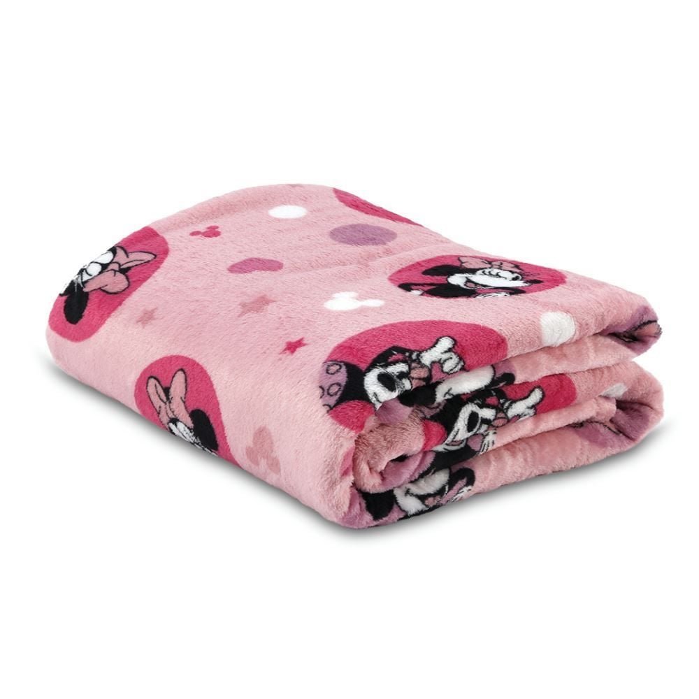 Cobertor Infantil Casal Licenciado Disney - Minnie Star Rosa