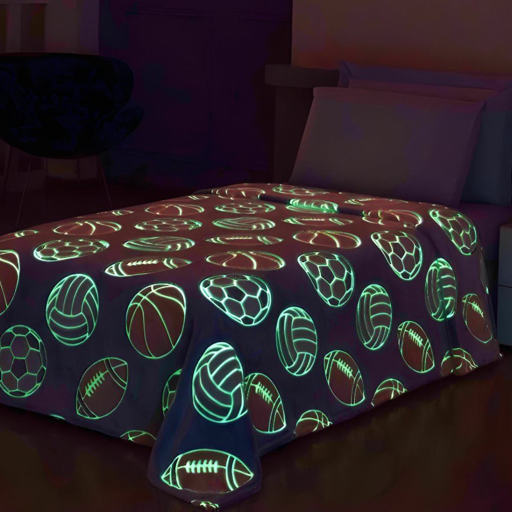 Cobertor Infantil Mágico Encantos Brilha No Escuro - Balls