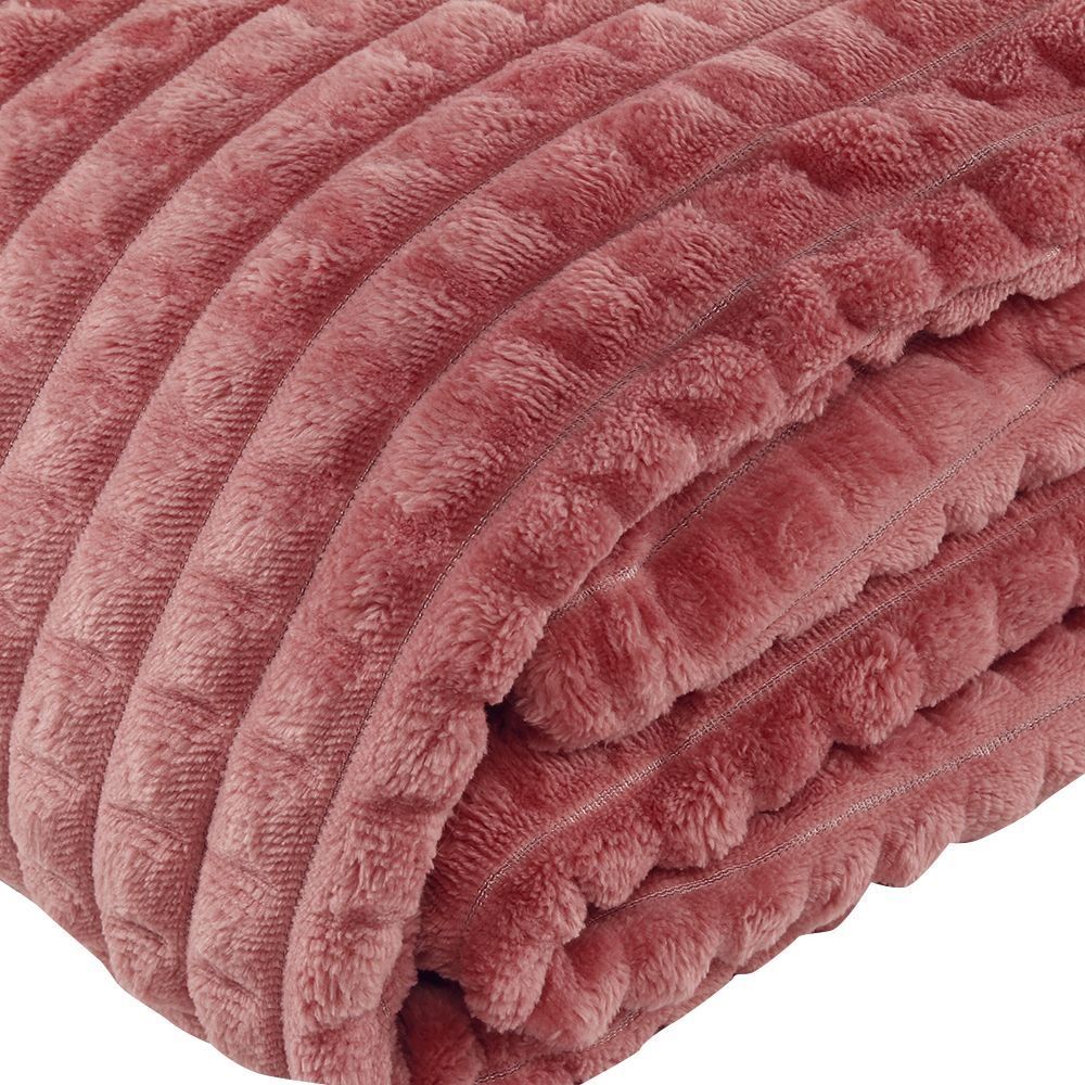 Cobertor King 100% Poliéster Diamond Havan Casa - Rose