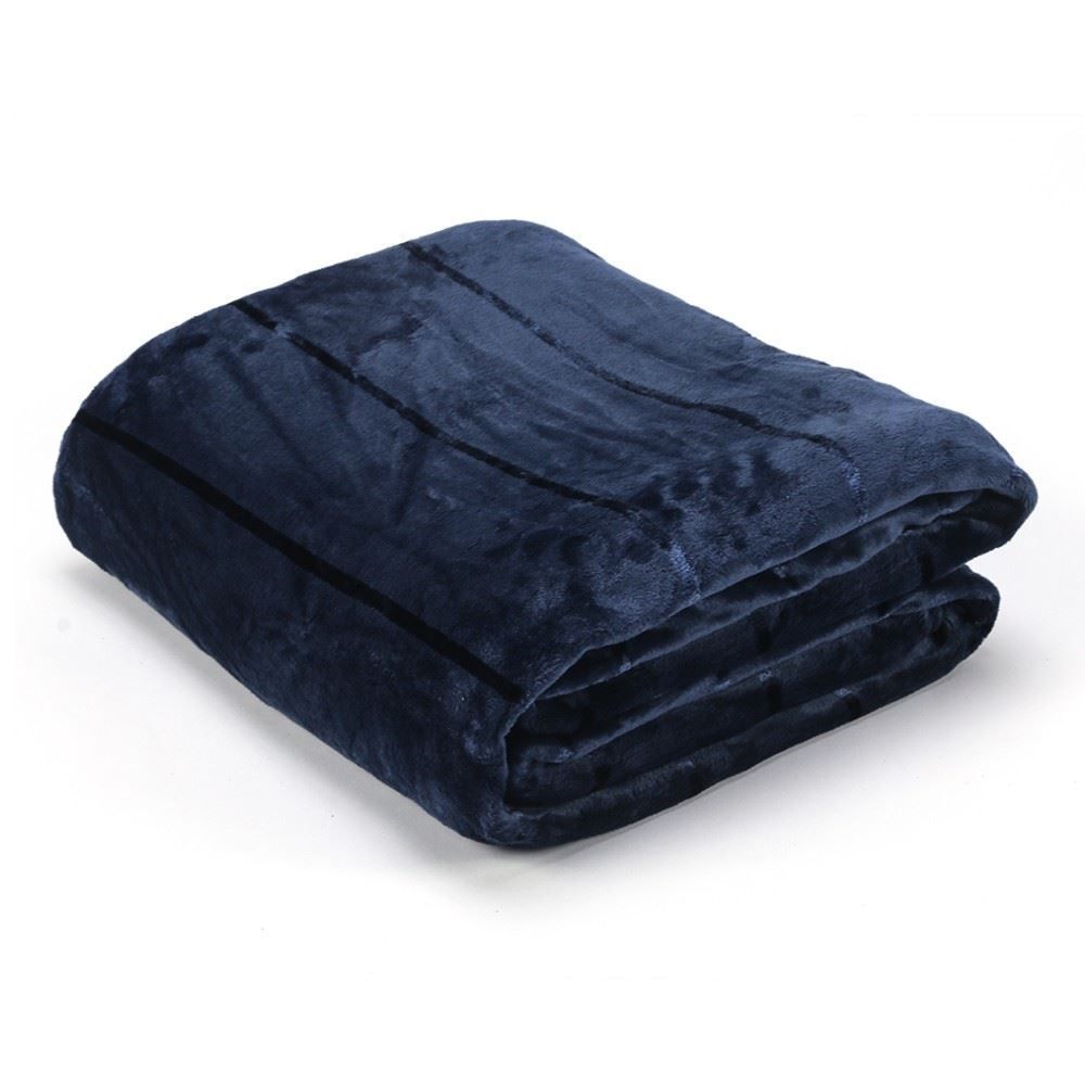 Cobertor King 100% Poliéster Elegance Havan Casa - Azul