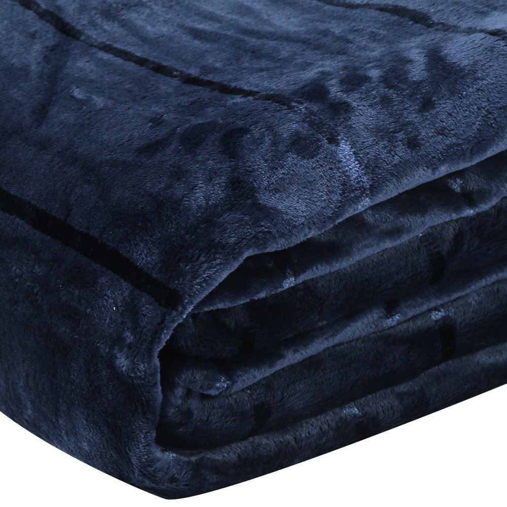 Cobertor King 100% Poliéster Elegance Havan Casa - Azul