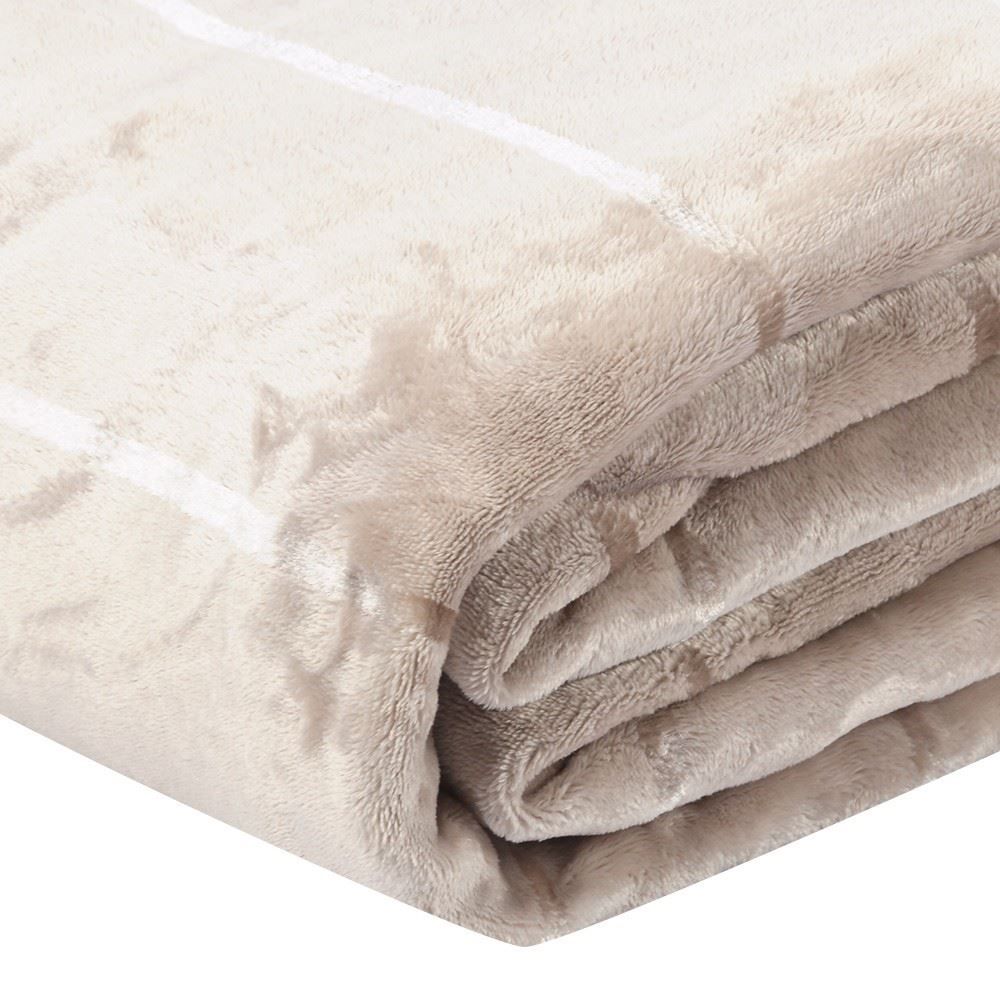 Cobertor King 100% Poliéster Elegance Havan Casa - Bege