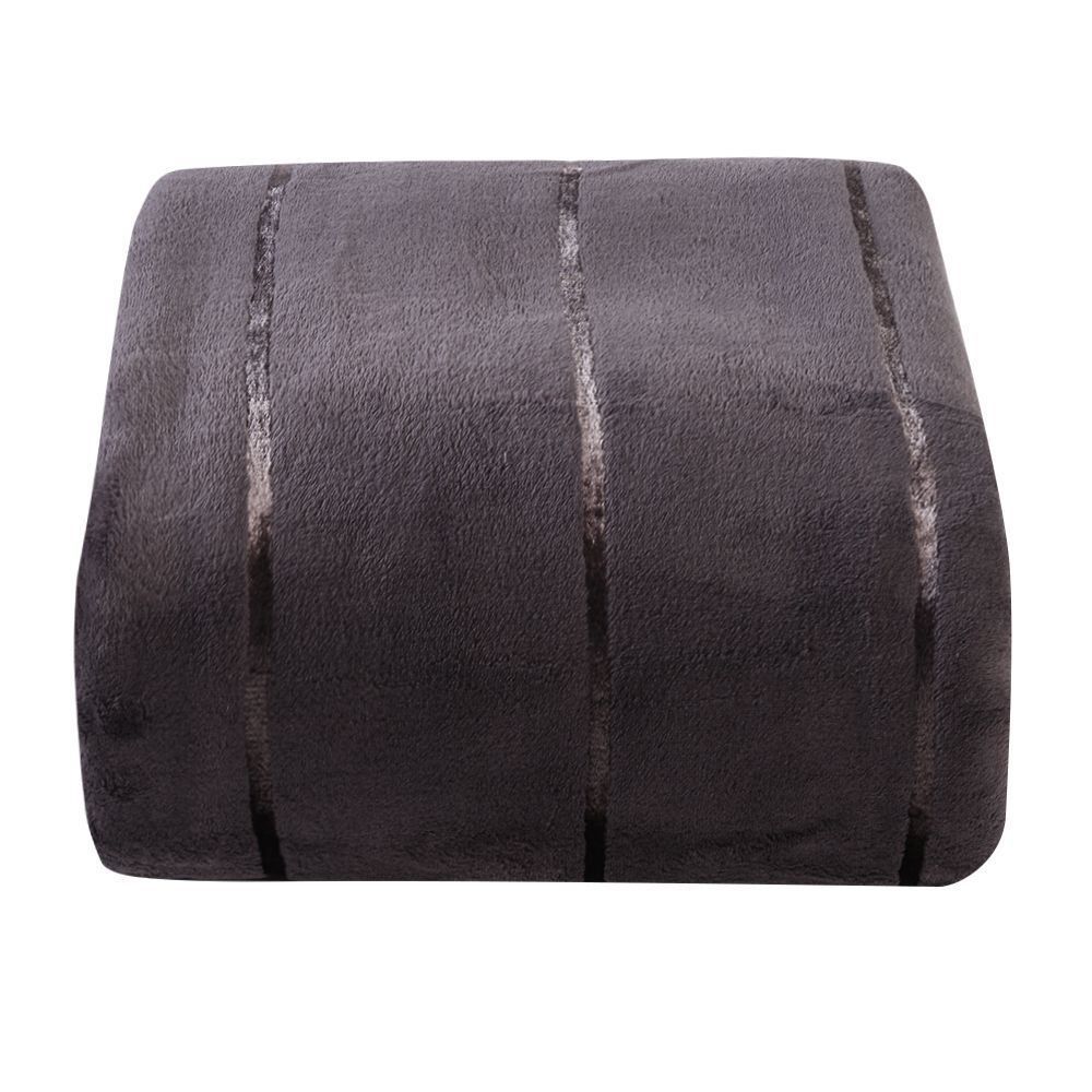 Cobertor King 100% Poliéster Elegance Stripe Havan Casa - Cinza Urbano